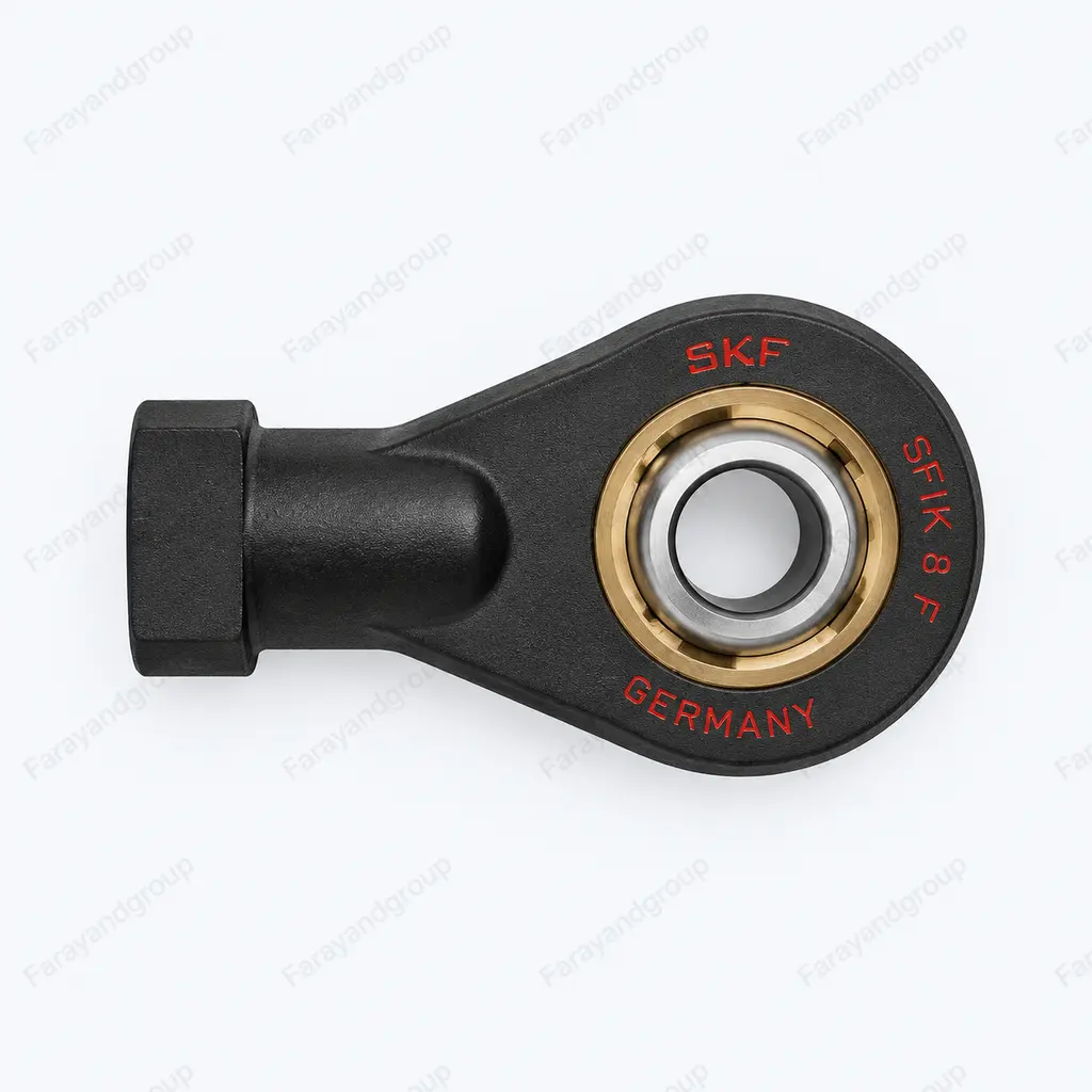 قطعه صنعتی مفصل سر میل‌لنگ مادگی (M8) | SKF Rod End Bearing - برند schlafhorst